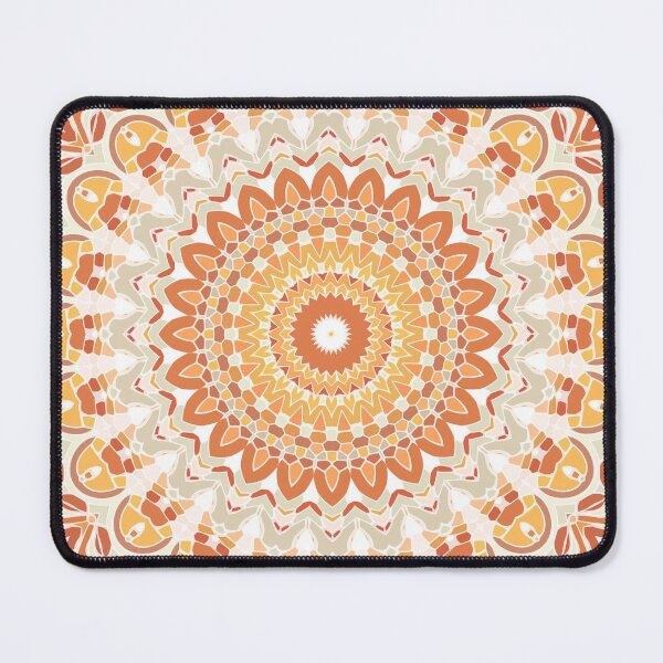 Item preview, Orange Power Mandala designed and sold by Kelly Dietrich Mandala & Fractal Art.