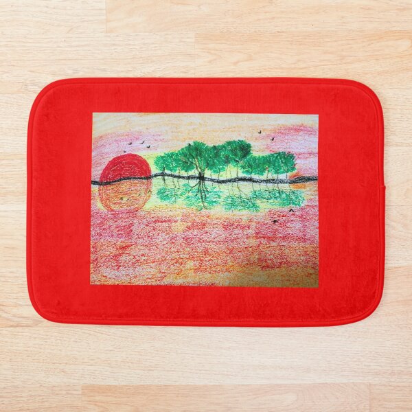 Item preview, Scenery Sunrise Sunset evening morning Lake pond reflection birds sketch work Random art  designed and sold by AccessMyself.