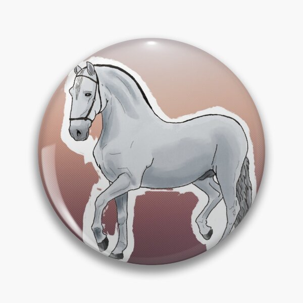 Item preview, White Horse on Brown Gradiant designed and sold by BunnyBizarre.