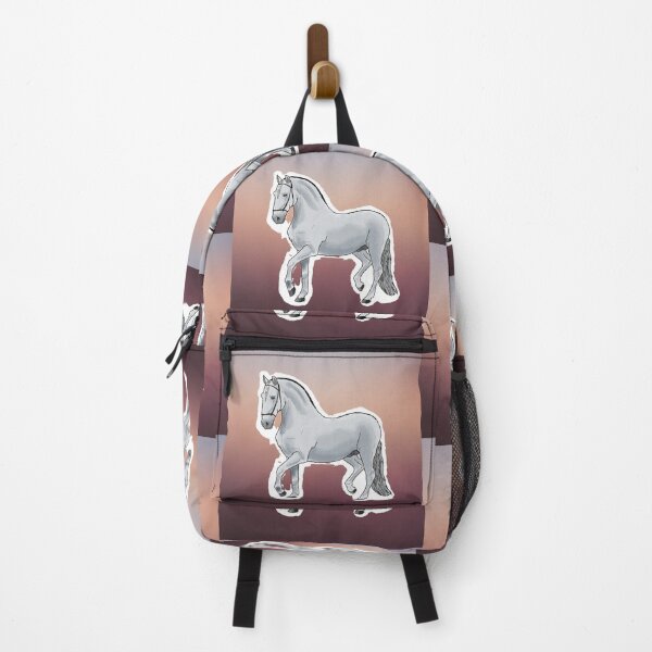 Item preview, White Horse on Brown Gradiant designed and sold by BunnyBizarre.