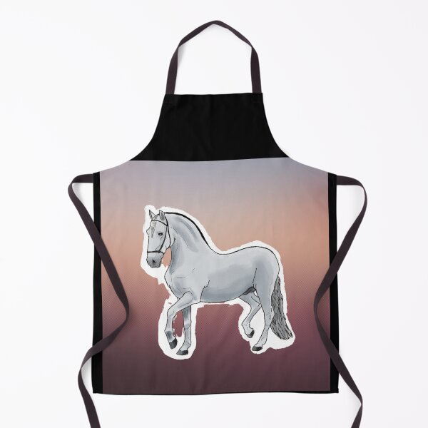 Item preview, White Horse on Brown Gradiant designed and sold by BunnyBizarre.