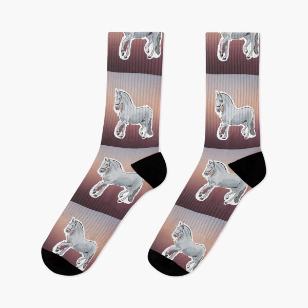 Item preview, White Horse on Brown Gradiant designed and sold by BunnyBizarre.