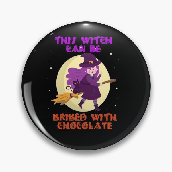 Item preview, This Witch Can Be Bribed With Chocolate Halloween designed and sold by Amirhal.