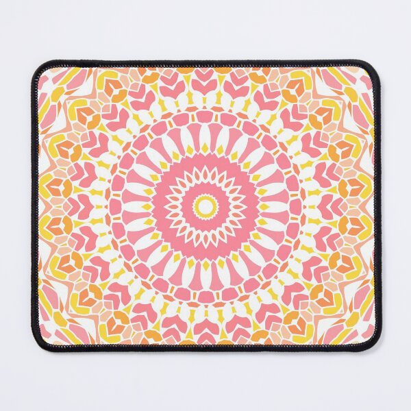 Item preview, Strawberry and Lemonade Mandala designed and sold by Kelly Dietrich Mandala & Fractal Art.