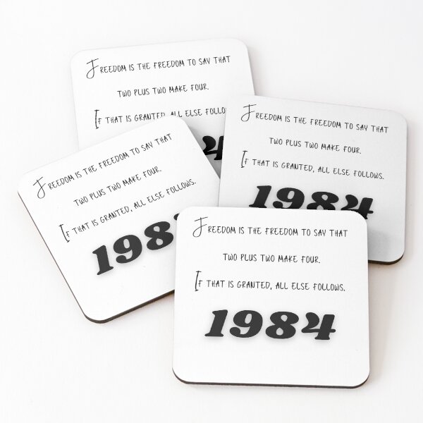 Item preview, Orwell 1984 Two plus two make four designed and sold by pnk999.