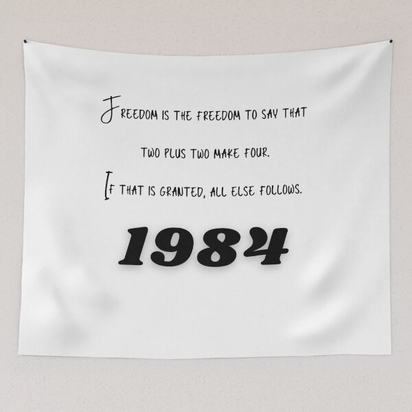Item preview, Orwell 1984 Two plus two make four designed and sold by pnk999.