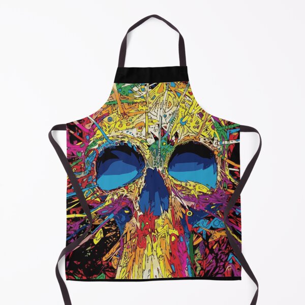 Item preview, Colorful trippy skull art designed and sold by epicsaying.