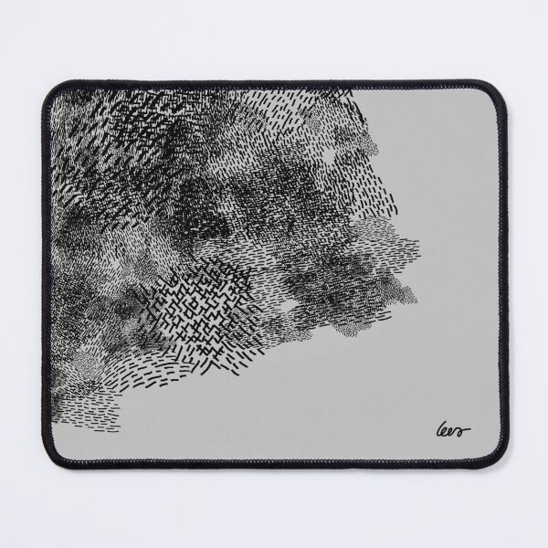 Item preview, abstract 8, small black lines gray background designed and sold by MentaLee.