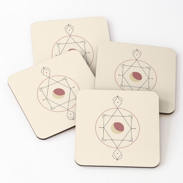 Item preview, Lunar Eclipse with Geometrical Shapes designed and sold by cerenalkan.