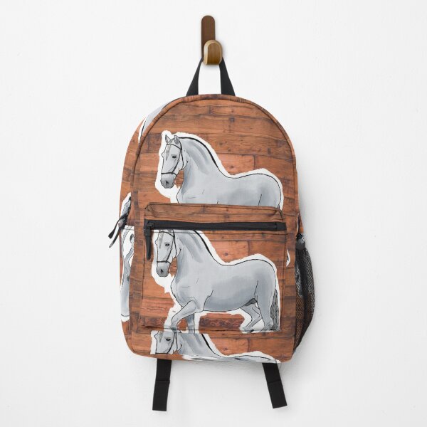 Item preview, White Horse on Wood Texture designed and sold by BunnyBizarre.