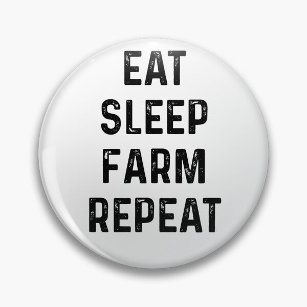 Item preview, Eat Sleep Farm Repeat black designed and sold by blueprint198686.