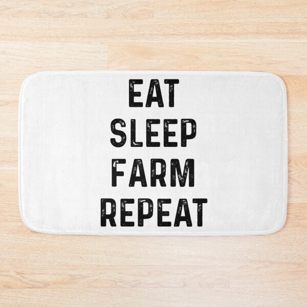 Item preview, Eat Sleep Farm Repeat black designed and sold by blueprint198686.