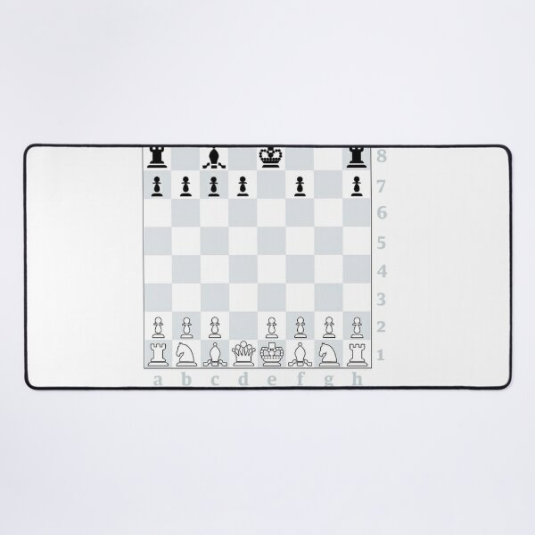 Chess, board game, strategic skill, players, checkered board, player, game,  sixteen pieces Desk Mat