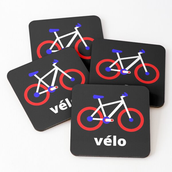 Item preview, vélo meaning Bike In French - Flag Colors  designed and sold by LTM-tee.