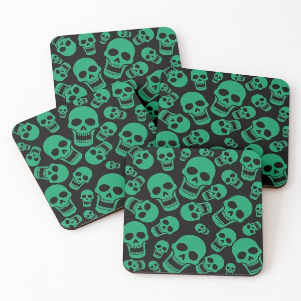 Item preview, Green skulls Halloween costumes and decorations 2021 for man woman kids designed and sold by AlinaOz.