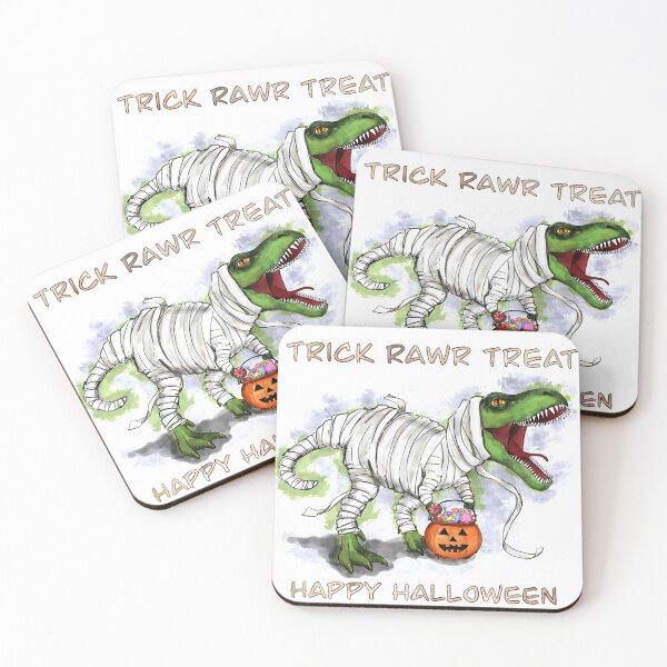 Item preview, Halloween Dinosaur T-rex Mummy Pumpkin, Halloween collection  designed and sold by Lillieoandco.