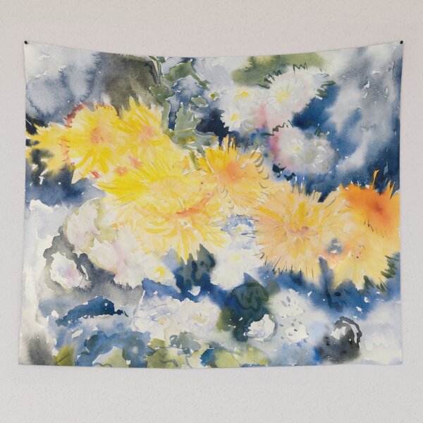 Item preview, Watercolor Painting Yellow and Blue (1915) by Charles Demuth designed and sold by Designedbysm.