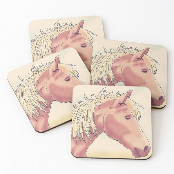 Item preview, Blonde Horse - Golden Mane - Sepia Effect Painting designed and sold by BunnyBizarre.