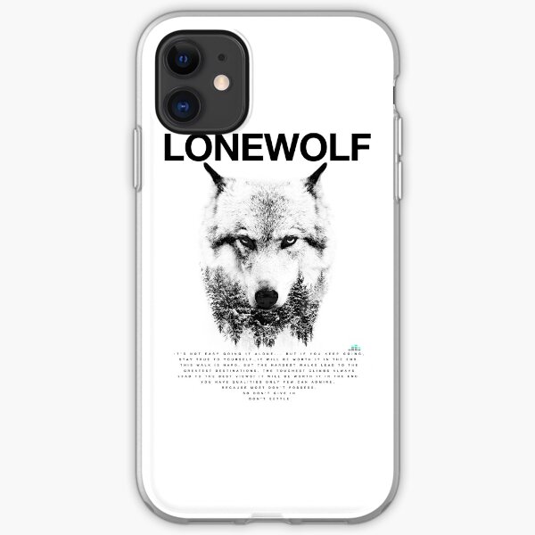Lone Wolf! iPhone Soft Case