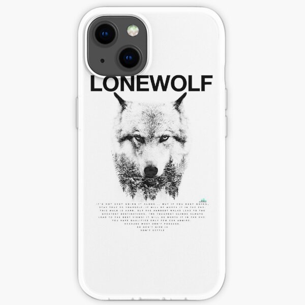 Lone Wolf! iPhone Soft Case