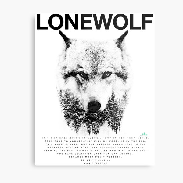 Lone Wolf! Metal Print