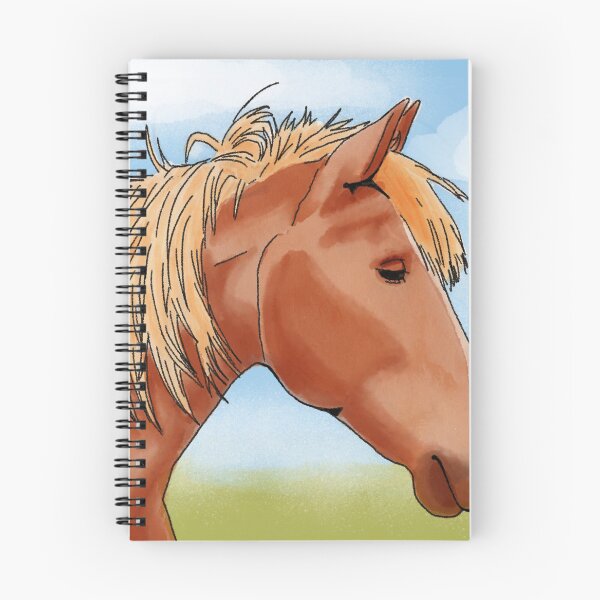 Item preview, Blonde Horse - Golden Mane - Blue Sky designed and sold by BunnyBizarre.