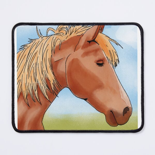 Item preview, Blonde Horse - Golden Mane - Blue Sky designed and sold by BunnyBizarre.