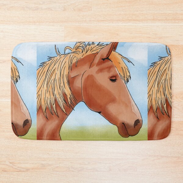 Item preview, Blonde Horse - Golden Mane - Blue Sky designed and sold by BunnyBizarre.