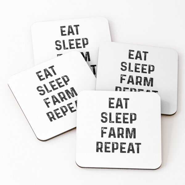Item preview, Eat Sleep Farm Repeat black designed and sold by blueprint198686.