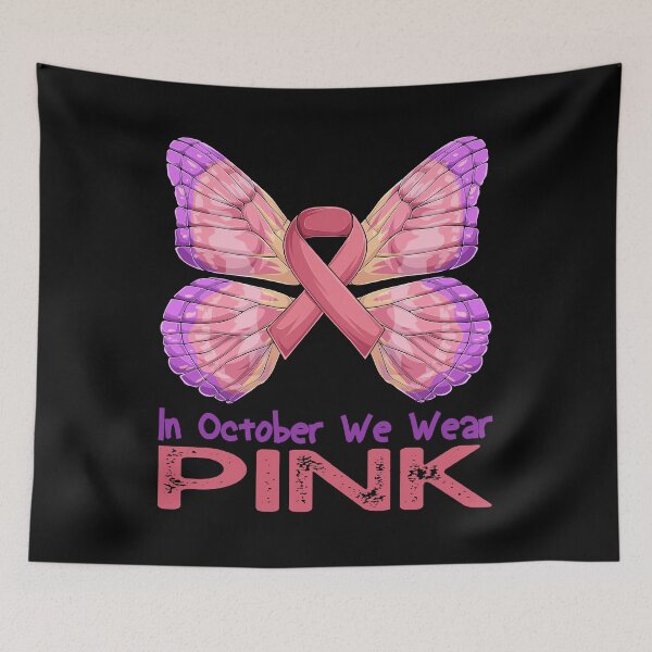 Item preview, In October We Wear Pink - Breast Cancer Awareness Butterfly designed and sold by Dananestore.