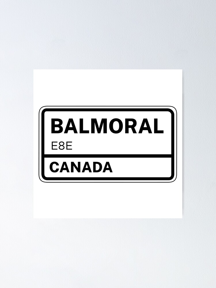 "Balmoral E8E Zip Code " Poster for Sale by Rajadrone Redbubble