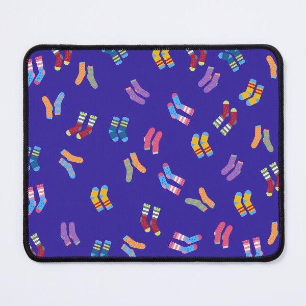Item preview, Boy blue cute kawaii rainbow socks seamless pattern popular designed and sold by chuckletuckle.