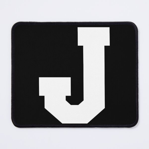 Item preview, Alphabet, White J, Sports letter J designed and sold by TheCultStuff.
