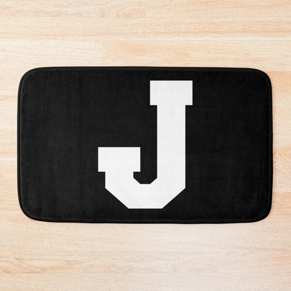 Item preview, Alphabet, White J, Sports letter J designed and sold by TheCultStuff.