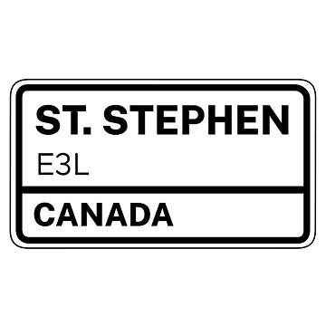 Artwork thumbnail, St. Stephen E3L Zip Code by Rajadrone