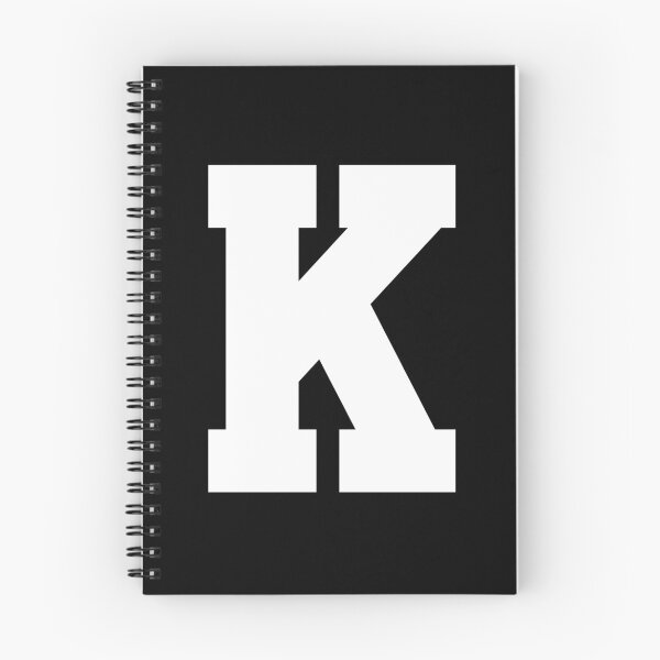 Item preview, Alphabet, White K, Sports letter K designed and sold by TheCultStuff.