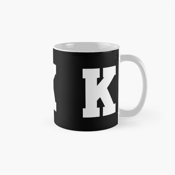 Item preview, Alphabet, White K, Sports letter K designed and sold by TheCultStuff.