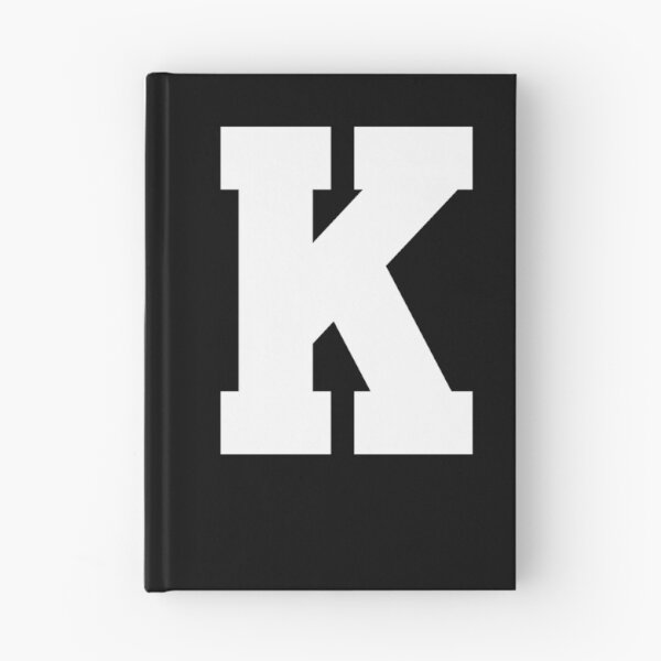 Item preview, Alphabet, White K, Sports letter K designed and sold by TheCultStuff.