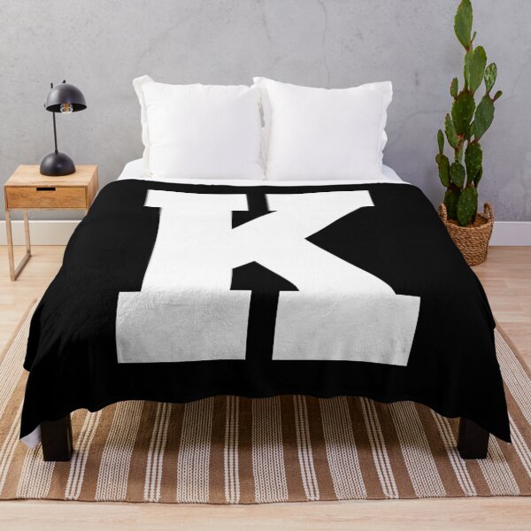 Item preview, Alphabet, White K, Sports letter K designed and sold by TheCultStuff.