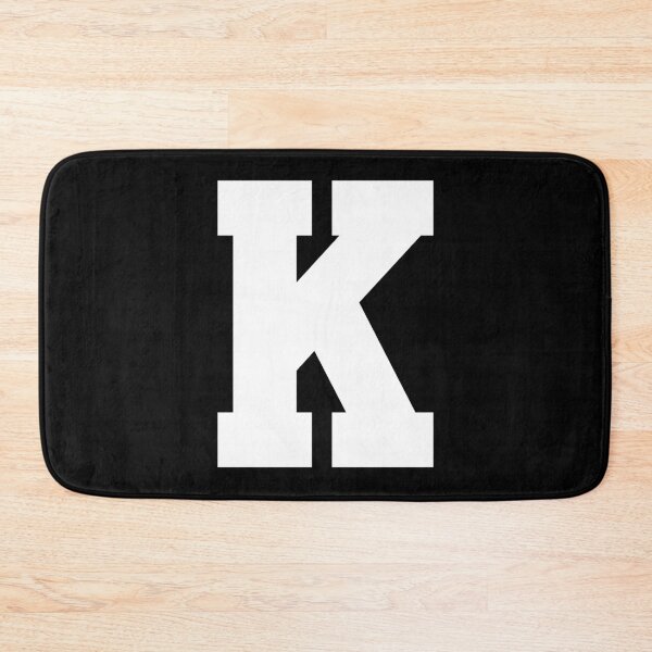 Item preview, Alphabet, White K, Sports letter K designed and sold by TheCultStuff.