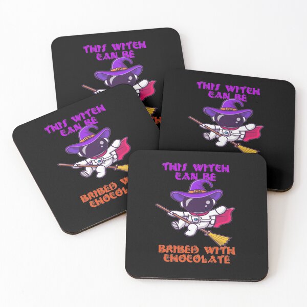 Item preview, This Witch astronaute Can Be Bribed With Chocolate Halloween designed and sold by Amirhal.