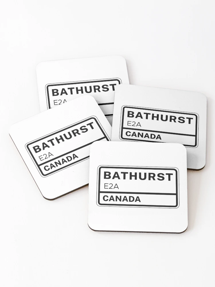 Thumbnail 1 of 5, Coasters (Set of 4), Bathurst E2A Zip Code designed and sold by Rajadrone.