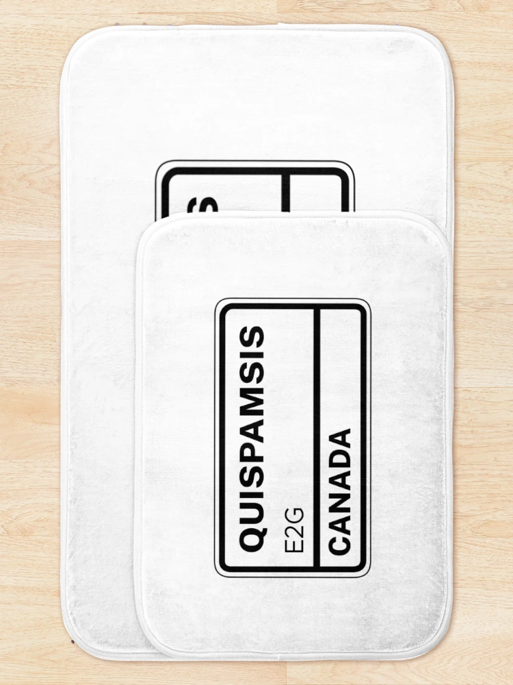 Thumbnail 5 of 6, Bath Mat, Quispamsis E2G Zip Code designed and sold by Rajadrone.