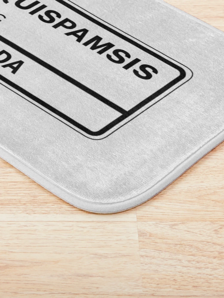 Thumbnail 3 of 6, Bath Mat, Quispamsis E2G Zip Code designed and sold by Rajadrone.