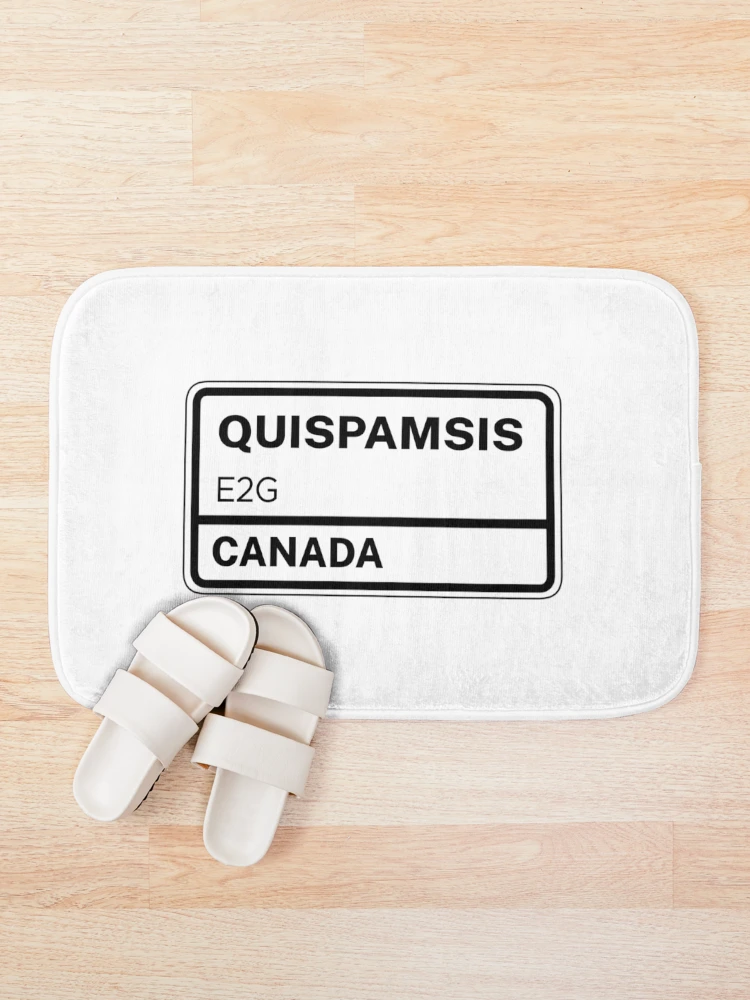 Thumbnail 1 of 6, Bath Mat, Quispamsis E2G Zip Code designed and sold by Rajadrone.