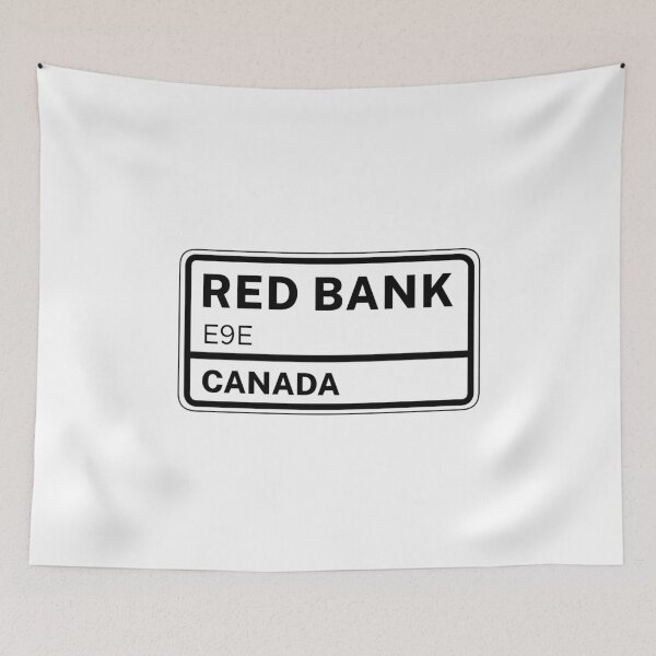 Item preview, Red Bank E9E Zip Code  designed and sold by Rajadrone.