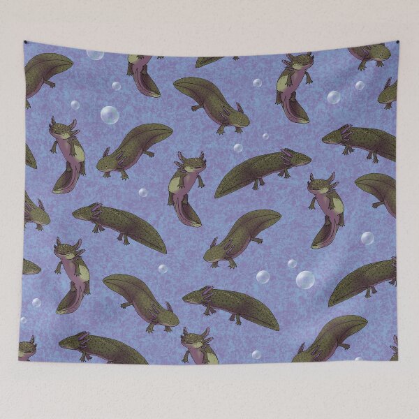 Item preview, Axolotls! (Dark version) designed and sold by soyrwoo.