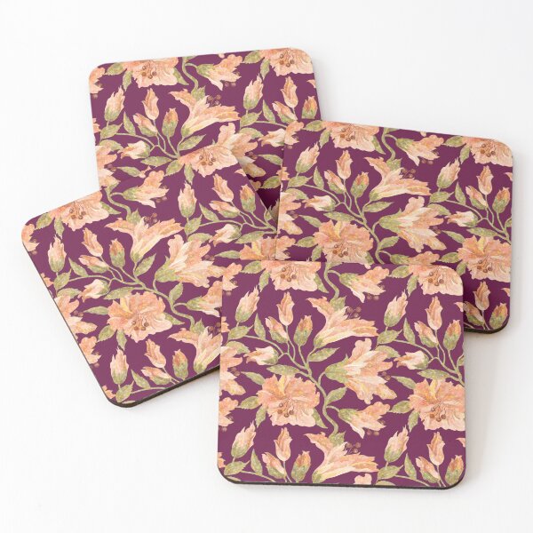 Item preview, Glitter floral pattern designed and sold by urban-color.