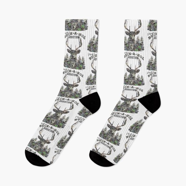 Item preview, Buck-a-hol Addiction, Camoflauge Whitetail Buck Deer, Deer Hunting Design designed and sold by LifeCrush.