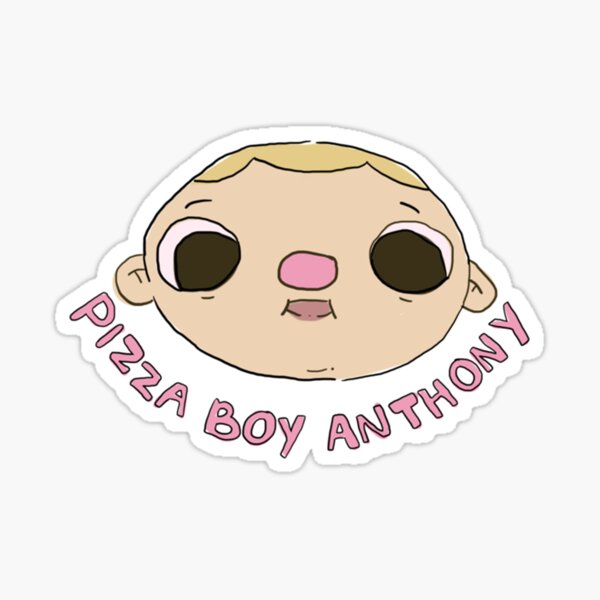 "Jack Stauber pizza boy anthony " Sticker for Sale by MVDig Redbubble